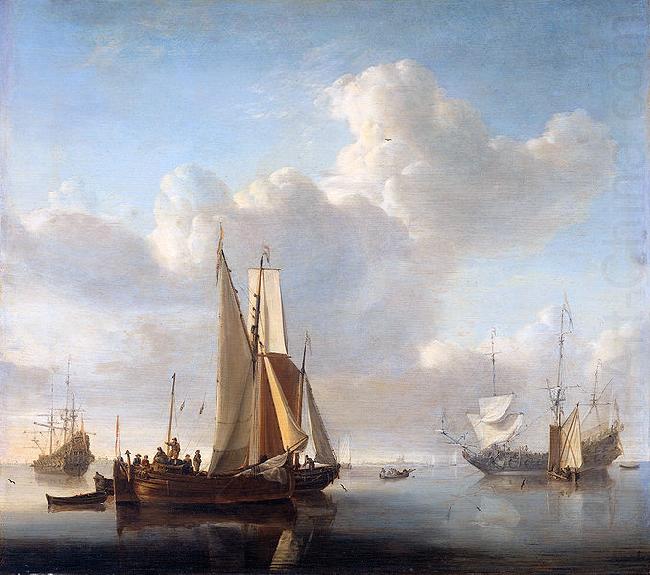 Esaias Van de Velde Ships off the coast china oil painting image